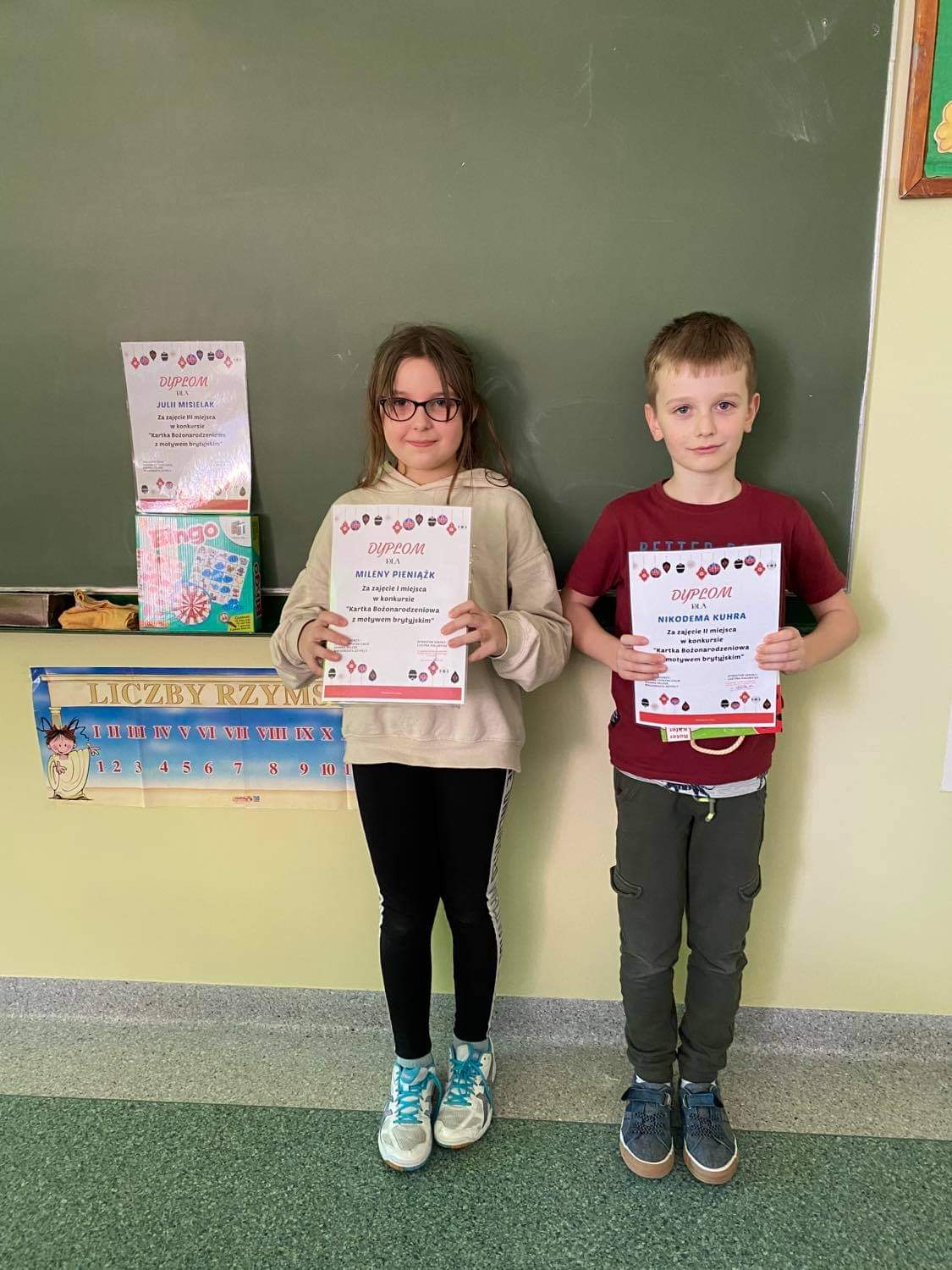 Rozstrzygnięcie konkursu na kartkę świąteczną z motywem angielskim.