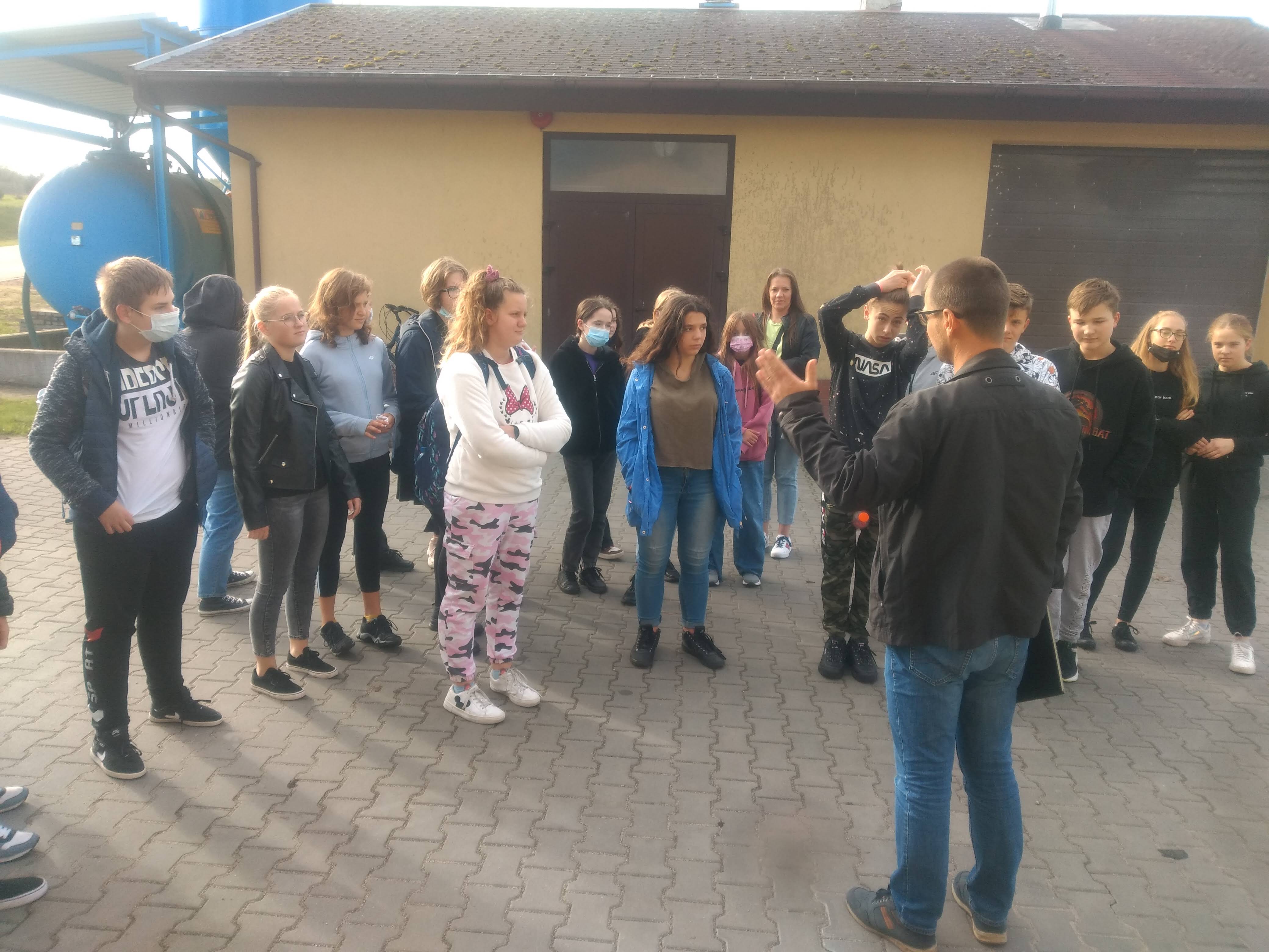 Zwiedzanie oczyszczalni w Gniewinie