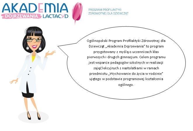 Akademia Dojrzewania Program Profilaktyki Zdrowotnej dla dziewcząt Lactacyd