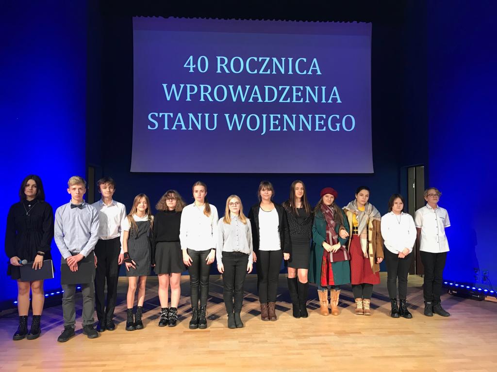 Uroczystość z okazji 40- stej rocznicy wprowadzenia stanu wojennego