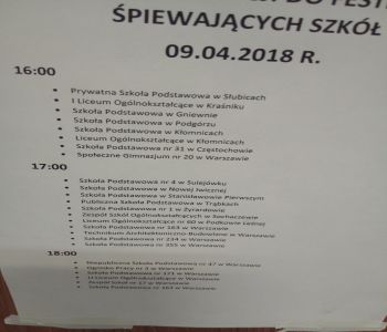 12 Festiwal Śpiewających Szkół zdjecie 1