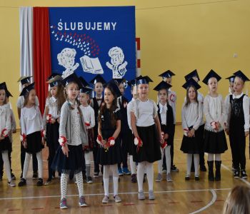 Uroczystość pasowania klas pierwszych. zdjecie 1
