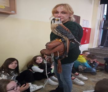 Żywa lekcja przyrody z ptakami drapieżnymi. zdjecie 2