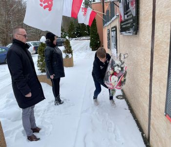 Uroczystość z okazji 41. rocznicy wprowadzenia stanu wojennego. zdjecie 2
