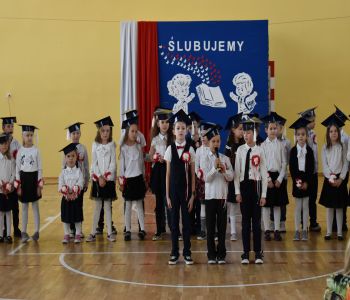 Uroczystość pasowania klas pierwszych. zdjecie 46